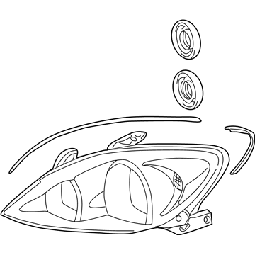 2003 Toyota Camry Headlight - 81170-AA070