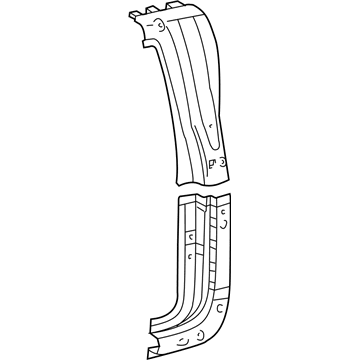 Toyota 61606-0C020 Reinforcement Sub-Assy, Quarter Panel, LH