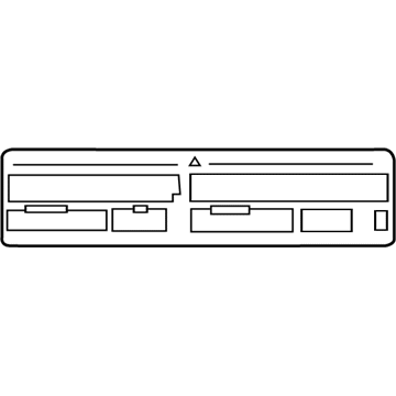 Toyota 88723-07030 A/C Label