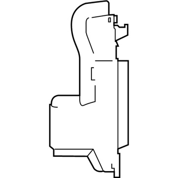 Toyota 16593-37150 Guide, Radiator Air