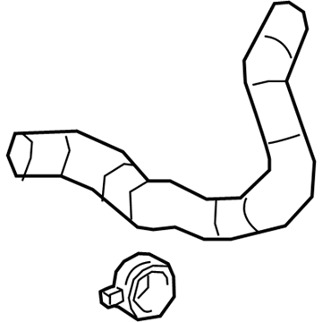 Toyota 16572-24030 Hose, Radiator, NO.2