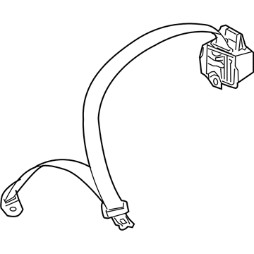 Toyota 73350-47011-E0 Belt Assy, Rear Seat, Outer Center