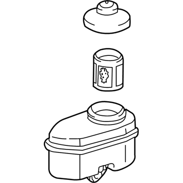 2002 Toyota Camry Brake Master Cylinder Reservoir - 47220-33140