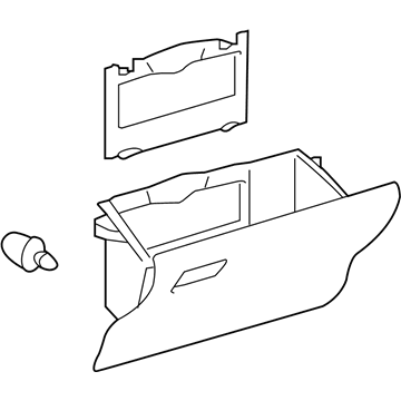 Toyota 55550-47121-B1 Door Assembly, Glove Compartment