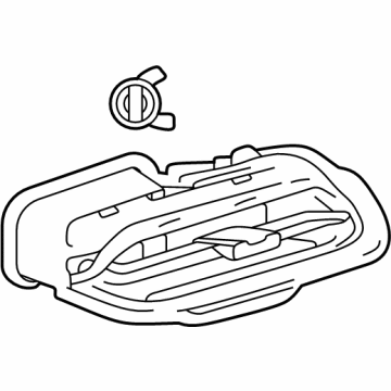 Toyota 55670-30670-C0 REGISTER ASSY, INSTR