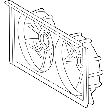 Toyota 16711-22060 Fan Shroud