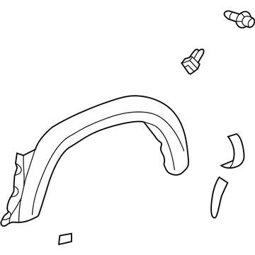 Toyota 75605-42900 Moulding, Quarter, Outside RH