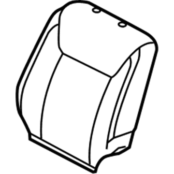 Toyota 71074-AE320-E0 Front Seat Back Cover, Left(For Separate Type)