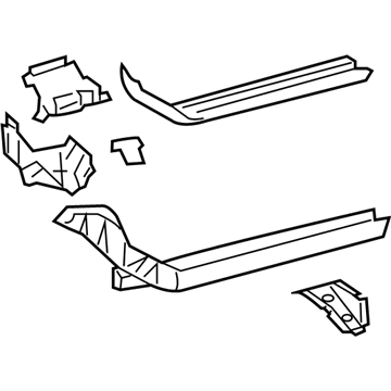 Toyota 57107-02902 Rear Rail