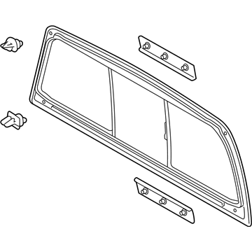 Toyota 64810-0C080 Back Glass