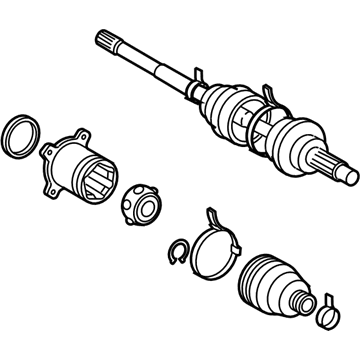 2007 Toyota Highlander Axle Shaft - 42340-28091