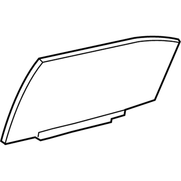 Toyota 68113-33290 Moveable Glass, Passenger Side