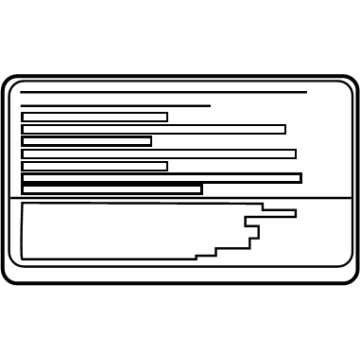 Toyota 89356-47020 Info Label