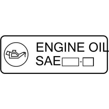 Toyota 15369-0P010 Info Label