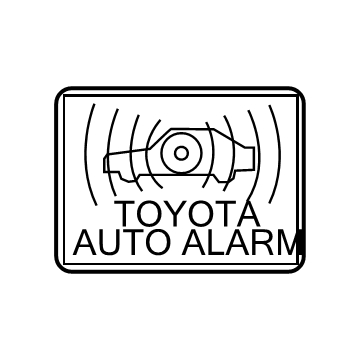 Toyota 74515-06010 Antitheft Label