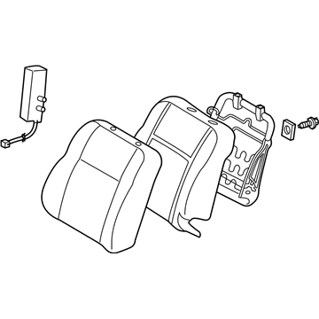 Toyota 71440-5C420-C0 Seat Back Assembly, Driver Side