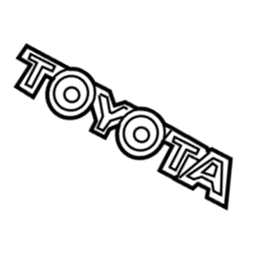 Toyota 75443-20610 Nameplate