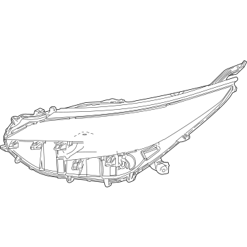 Toyota 81110-08100 Headlamp Assembly