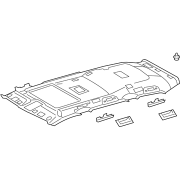 Toyota 63310-60X30-C1 HEADLINING Assembly, Roof