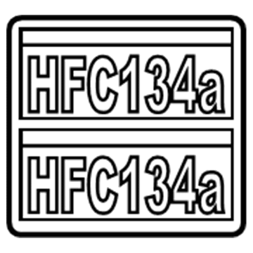 Toyota 88723-0C090 A/C Label