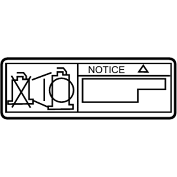 Toyota 11289-31011 Caution Label