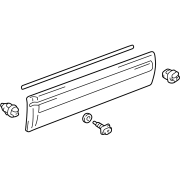 Toyota 75072-35900 Moulding, Front Door, Outside LH