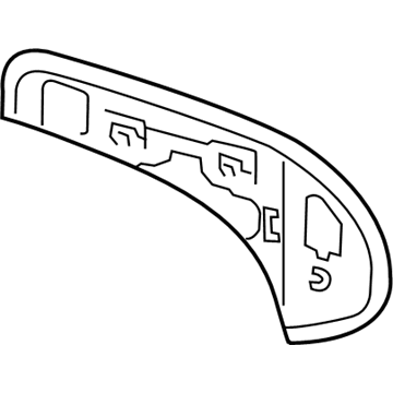 Toyota 87961-0R090 Mirror Glass, Driver Side