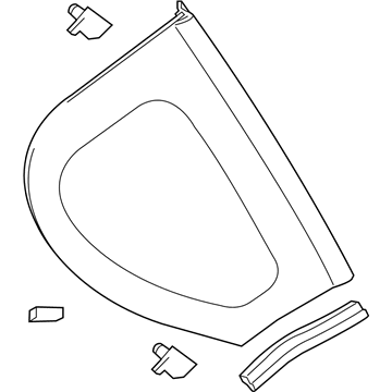 Toyota 62720-74020 Window Assembly, Quarter