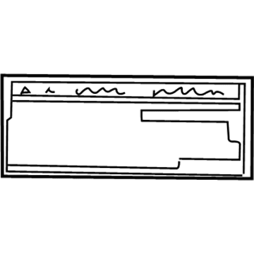 Toyota 74544-42011 Caution Label