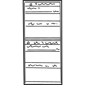 Toyota 41992-48020 Caution Label