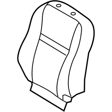 Toyota 71074-12M50-B2 Front Seat Back Cover, Left(For Separate Type)