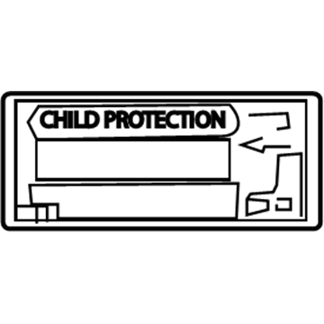 Scion 69339-52010 Child Lock Label