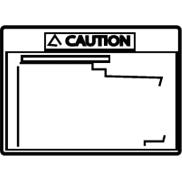 Scion 42668-02030 Caution Label