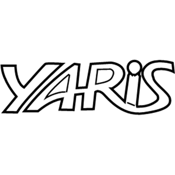 Toyota Yaris Emblem - 75442-0D510