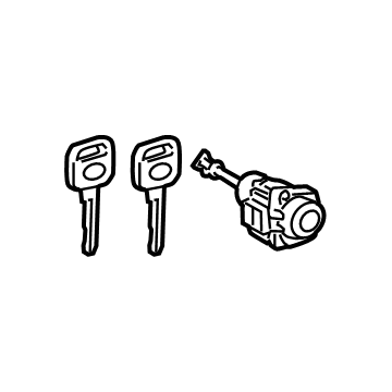 Toyota 69052-0A050 CYLINDER & KEY SET