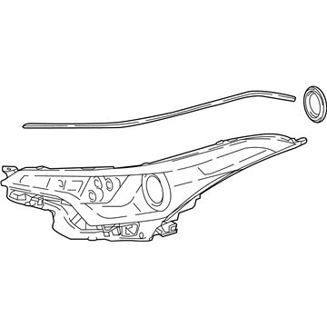 Toyota 81130-10A00 Headlamp Unit Assembly