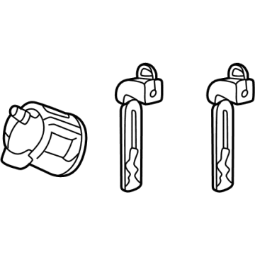 Toyota 69056-08010 Cylinder & Keys