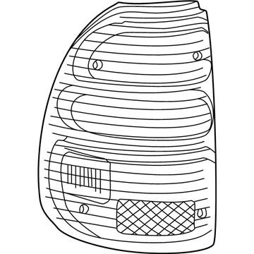 Toyota 81551-04060 Lens, Rear Combination Lamp, RH