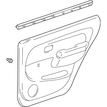 Toyota 67630-35410-B0 Board Sub-Assy, Rear Door Trim, RH