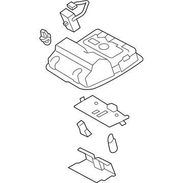 Toyota 63650-06381-A1 Box Assembly, Roof Console