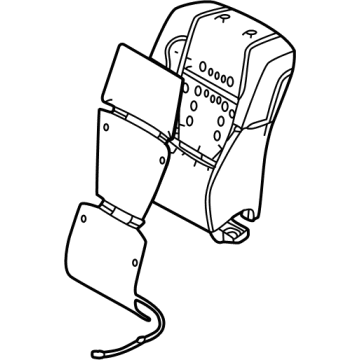 Toyota 71505-0C020 Seat Back Assembly