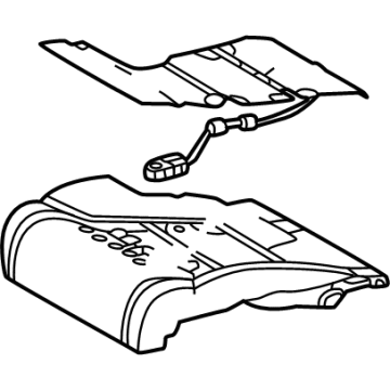 Toyota 71501-0C030 PAD SUB-ASSY, FR SEA