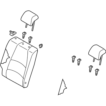 Toyota 71480-WB026 Seat Back Assembly