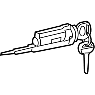 Toyota 69057-35211 Cylinder & Key Set, Ignition Switch Lock