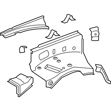 Toyota 53701-60C40 Apron Assembly