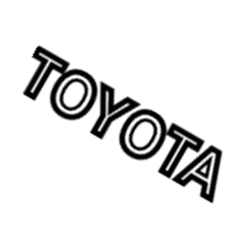 Toyota 75446-52050 Back Door Name Plate, No.2