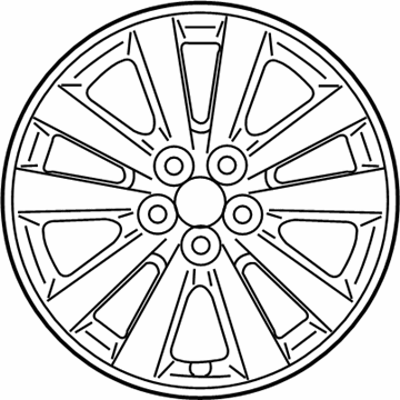 Toyota 42611-12C10 Wheel, Alloy