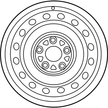 Scion 42611-52620 Wheel, Steel