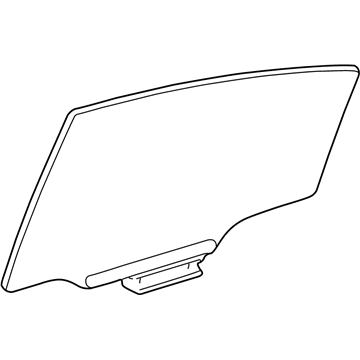 Toyota 68104-02090 Door Glass, Driver Side