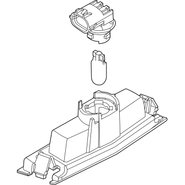 Toyota 81270-WB007 License Lamp, Rear